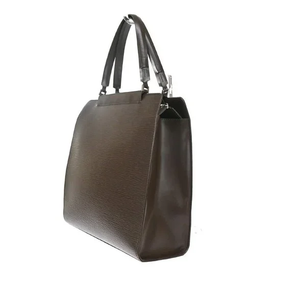 LOUIS VUITTON LV Logo Figari MM Hand Bag Epi Leather Mocha France M5200D 30DA062
